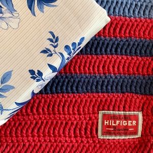 Tommy Hilfiger Red Label Striped Pillow COVER